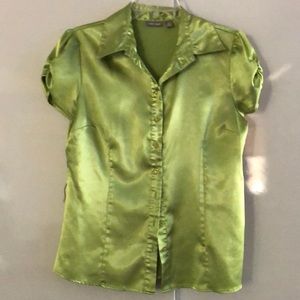 Apt 9 satin button down blouse